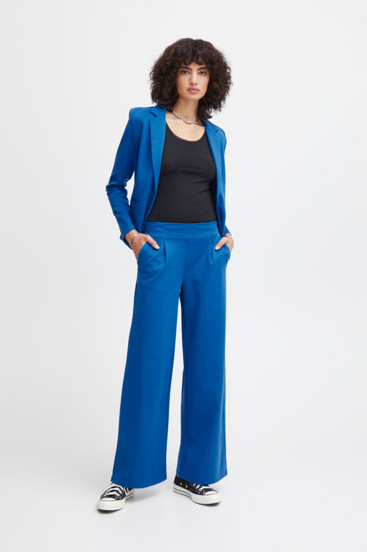 Kate Pull On Trouser - Strong Blue