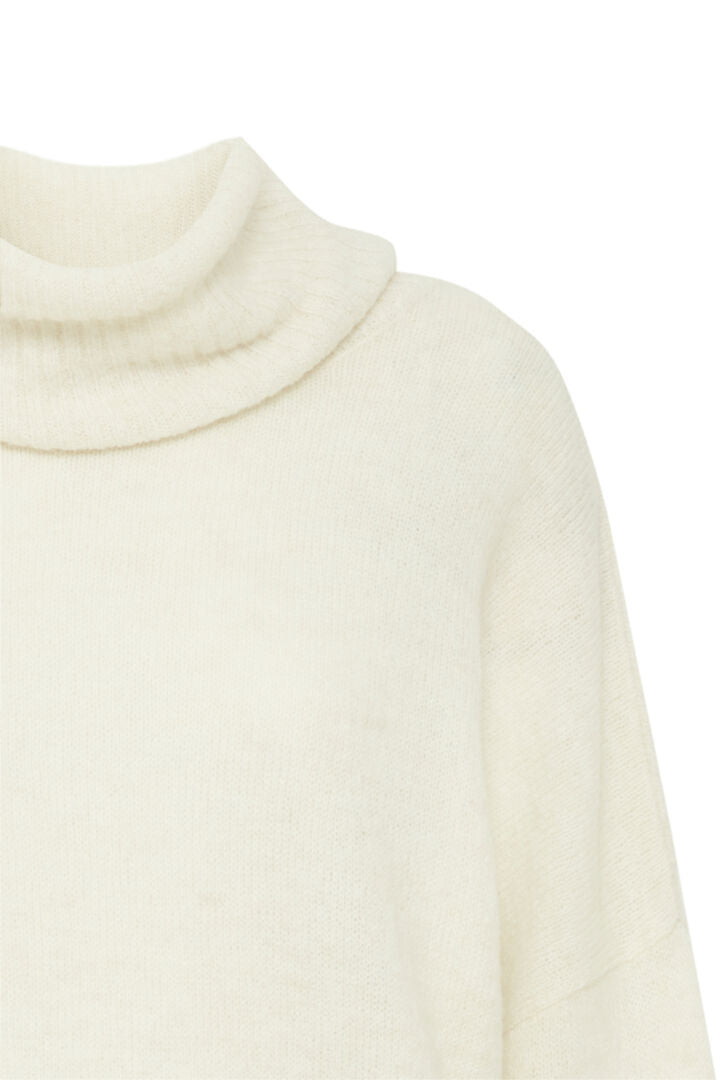 Kamara Alpaca Blend Roll Neck - Ivory