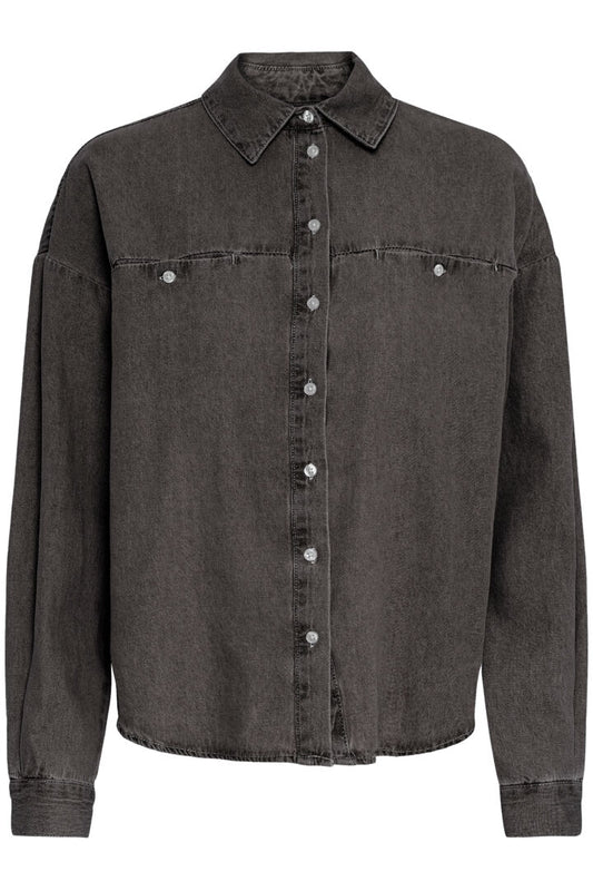 Ichi Denim Shirt - Charcoal