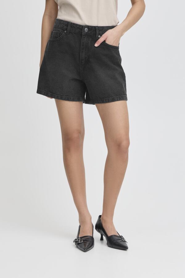 Haveny Denim Shorts - Blk Wash