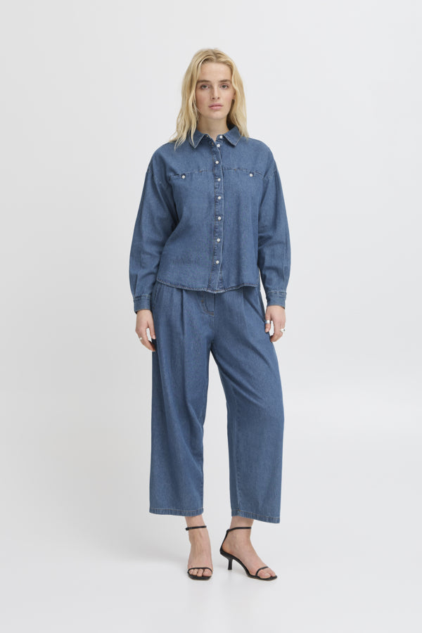 Ichi Denim Shirt - Midwash