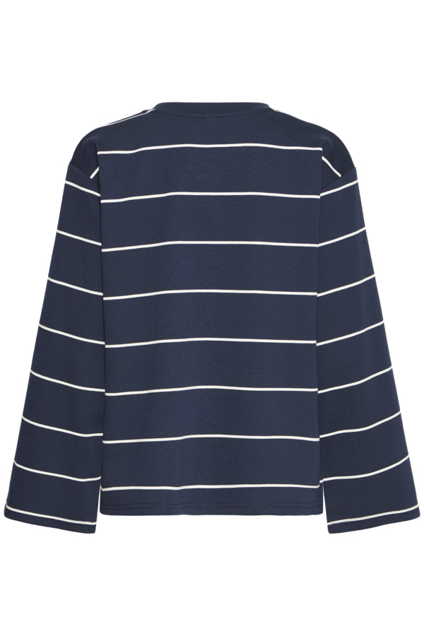 Long Sleeve Sweater - Ichi Navy