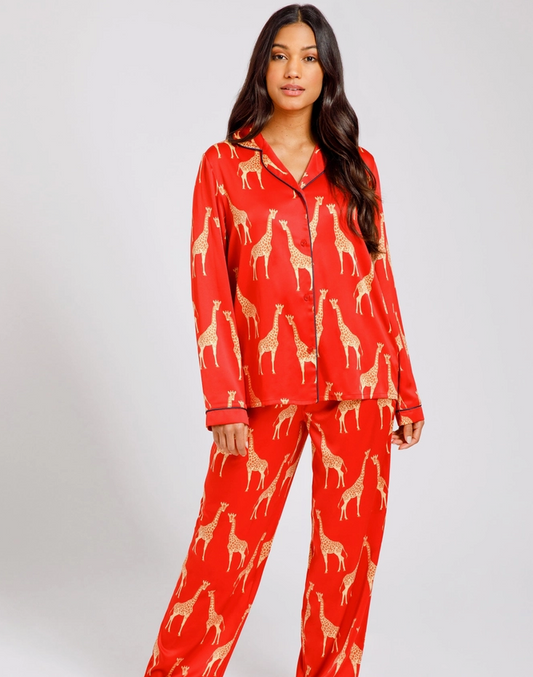 Satin Giraffe PJ - size 8 Chelsea Peers